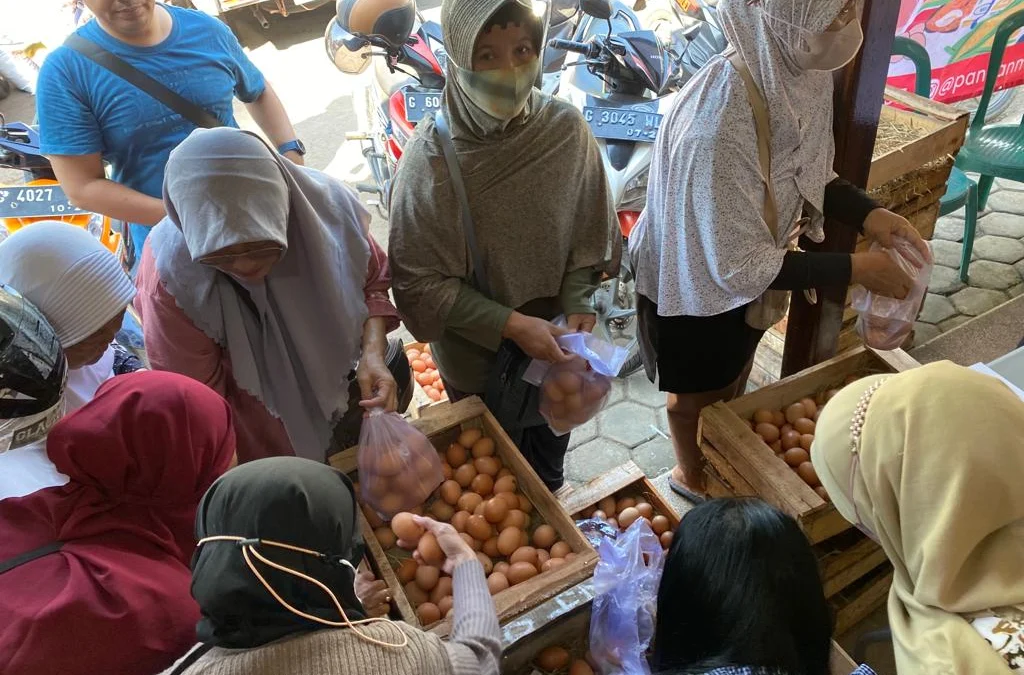 gerakan pangan murah yang digelar Dishanpan Jateng.