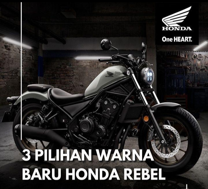 3 Pilihan Warna Baru Honda Rebel