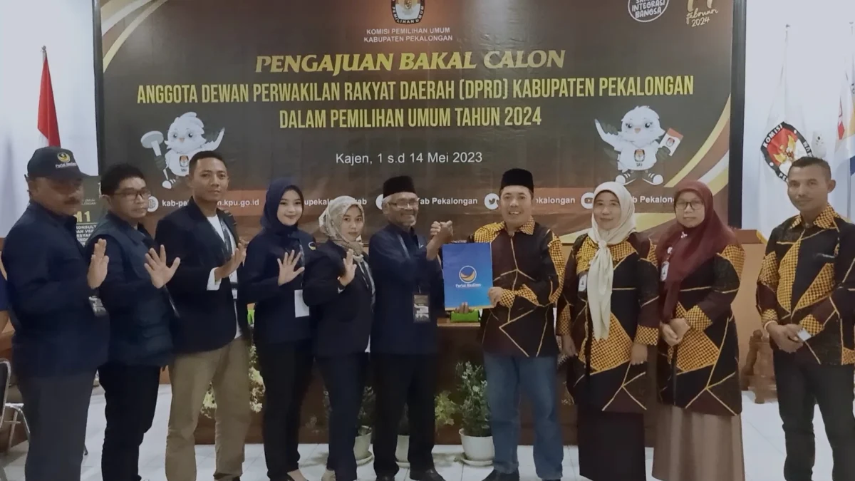 Pendaftar Kedua ke KPU, Partai Nasdem Kabupaten Pekalongan Optimis Raih Kursi Tiap Dapil