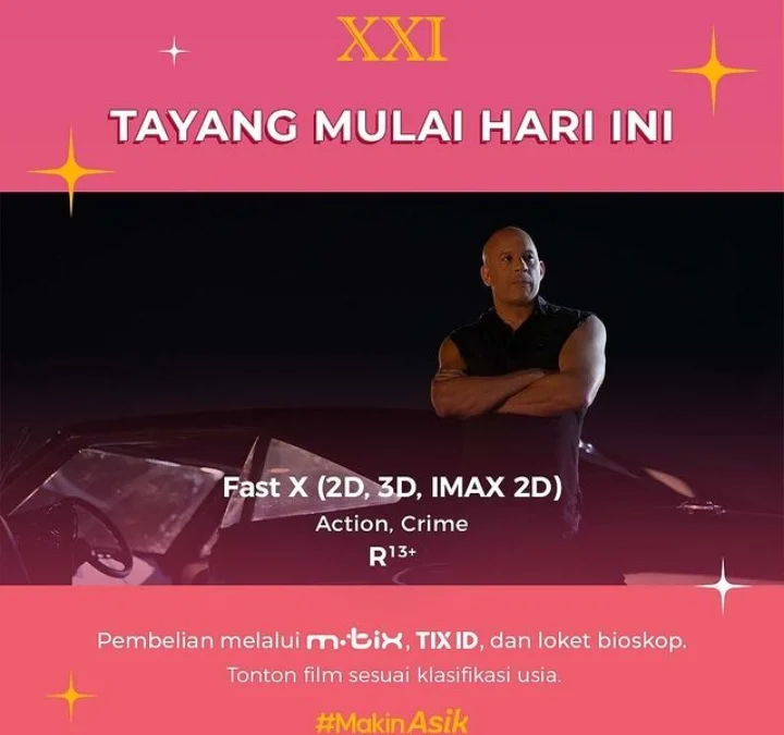 Jadwal Bioskop Pekalongan 17 Mei 2023