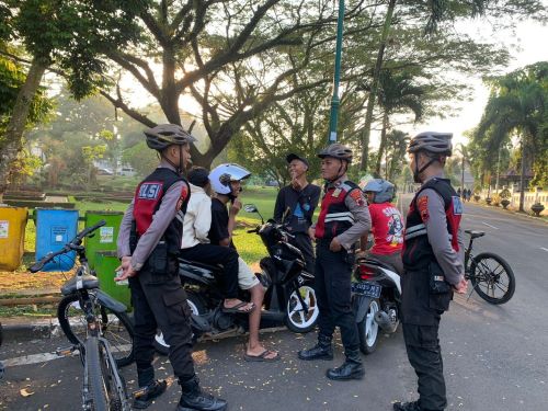 patroli sepeda polres pekalongan