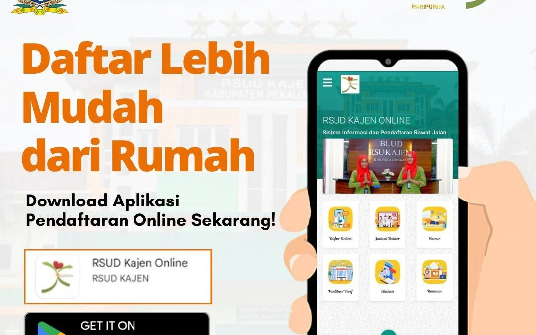 pendaftaran online rsud kajen