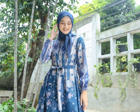 Dress Batik Kombinasi