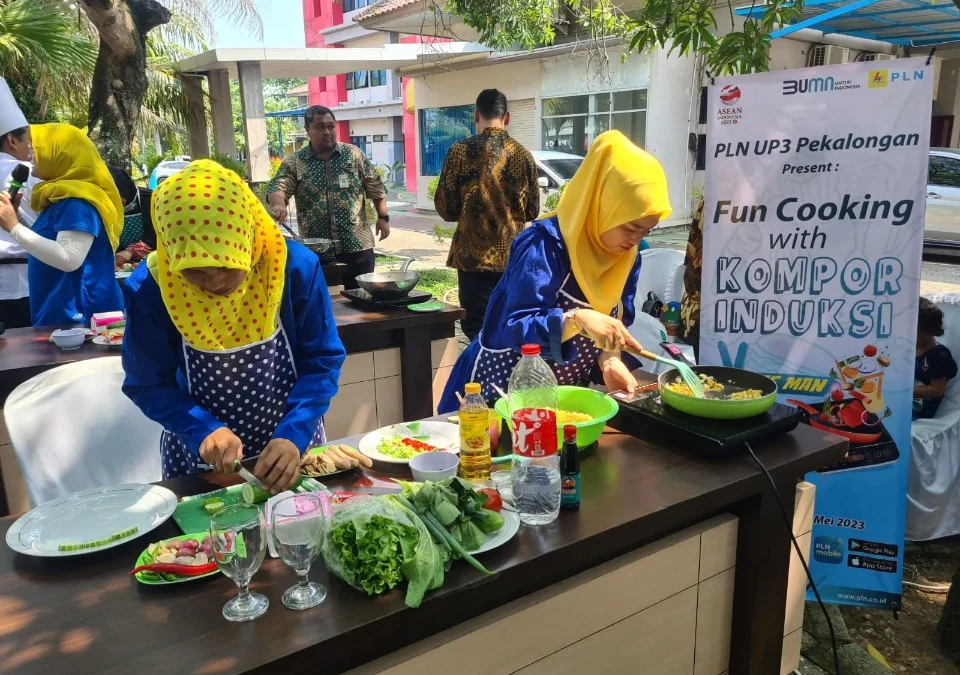 Fun cooking dengan kompor induksi pln up3 pekalongan