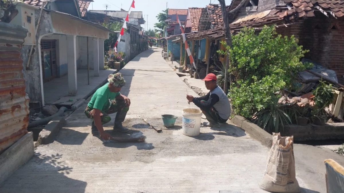 Progress Sasaran Fisik TMMD Sengkuyung di Panjang Baru Capai 93 Persen, Jalan Lingkungan Kini Mulus