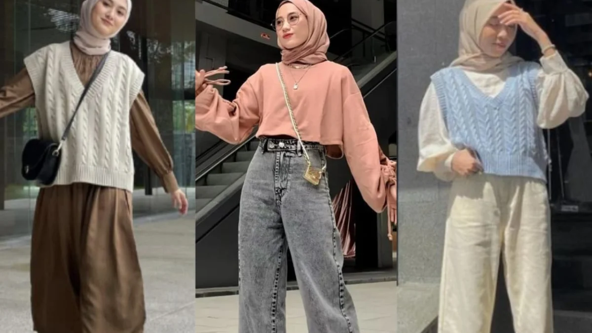 Inspirasi padu padan crop top untuk hijabers