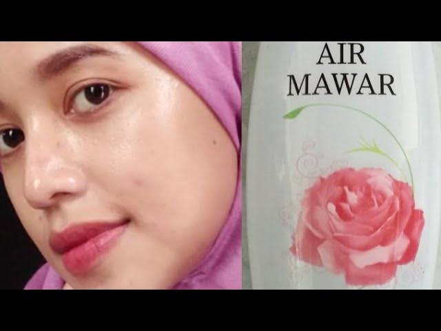 Cara memakai air mawar yang benar