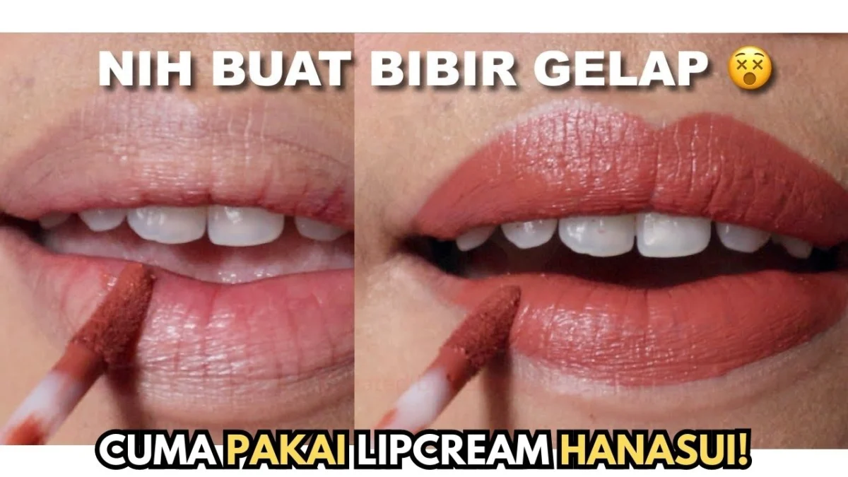 lipcream hanasui untuk bibir hitam