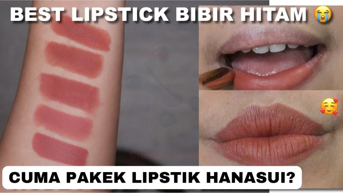 Lipstik Hanasui Boba untuk bibir hitam