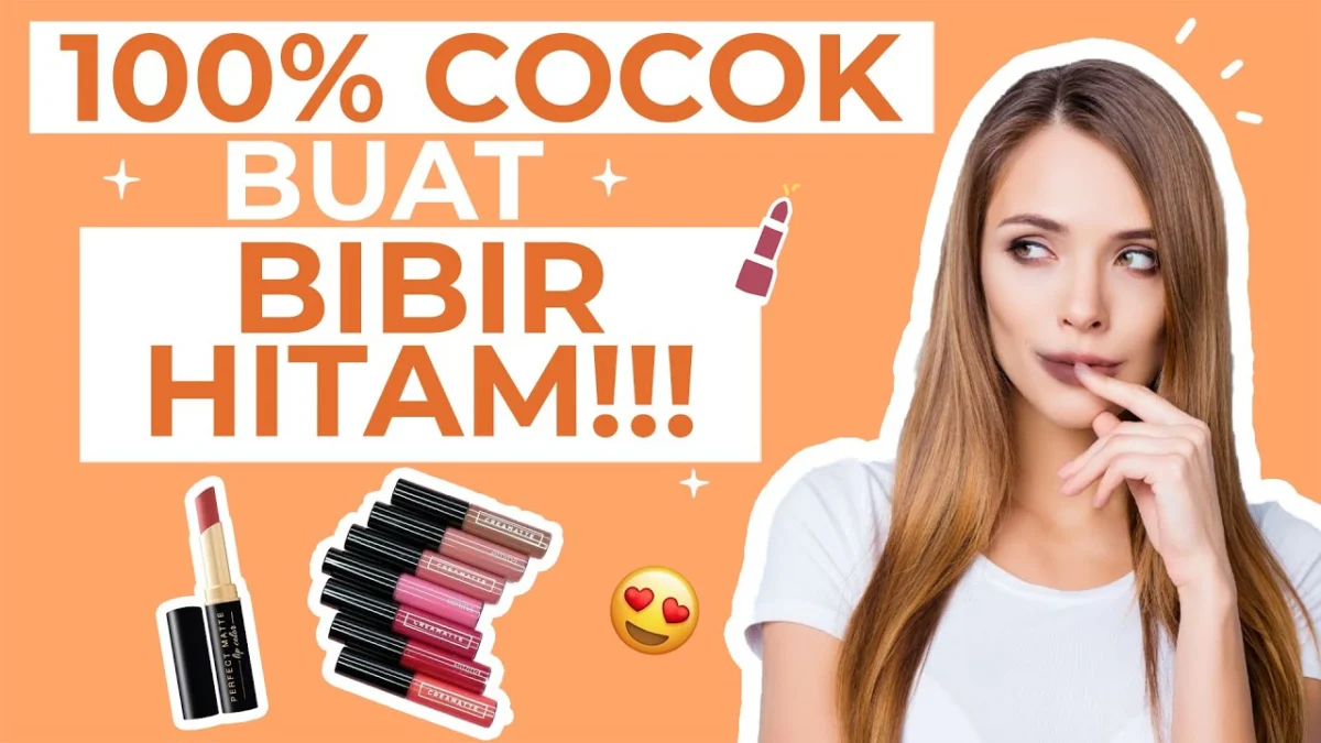 warna lipstik untuk bibir hitam