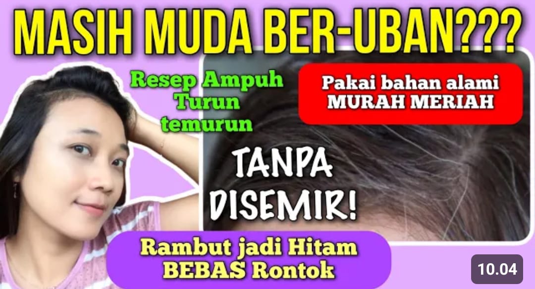 Mengatasi uban di usia muda