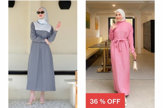 model gamis simpel terbaru