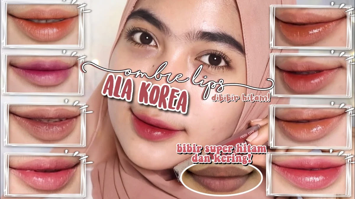 ombre lipstik hanasui untuk bibir hitam