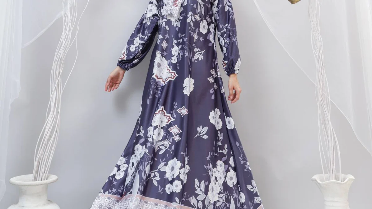 baju gamis batik cantik yang stylish