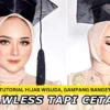 Model jilbab untuk wisuda simpel