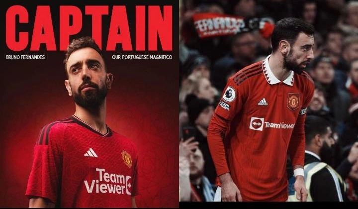 Bruno Fernandes jadi kapten baru MU