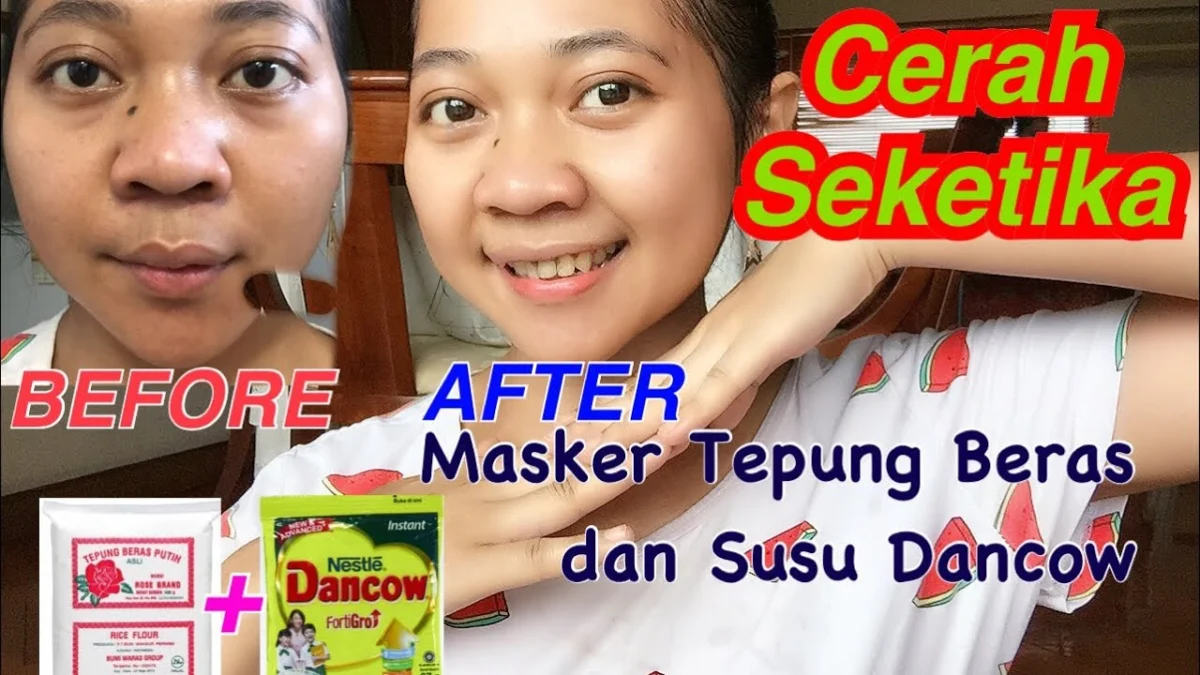 Cara membuat masker susu Dancow