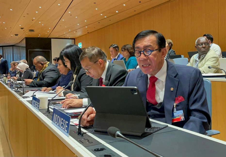 Menkumham Yasonna H Laoly di Sidang WIPO 64