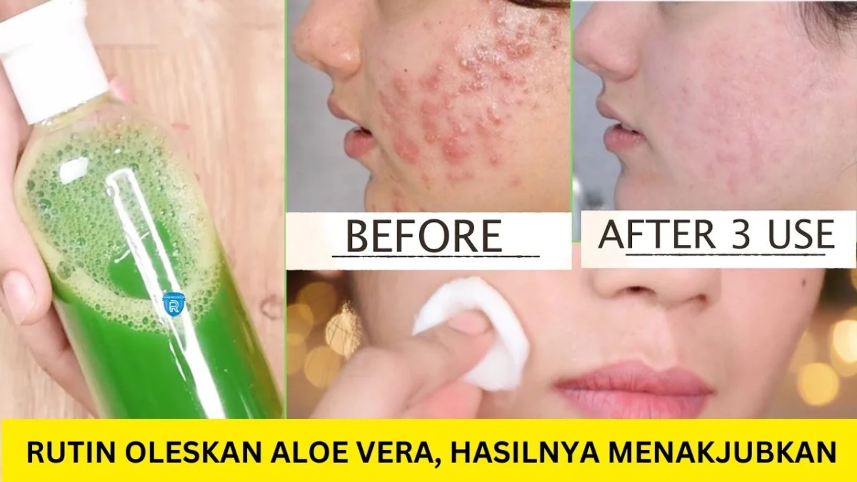 aloe vera gel untuk wajah glowing