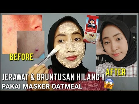 cara membuat masker oatmeal