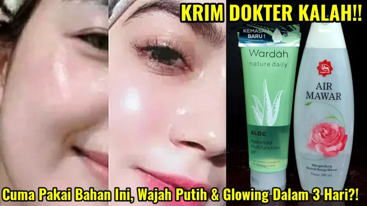 cara membuat wajah glowing dengan lidah buaya