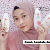 cara menggunakan viva air mawar dan milk cleanser