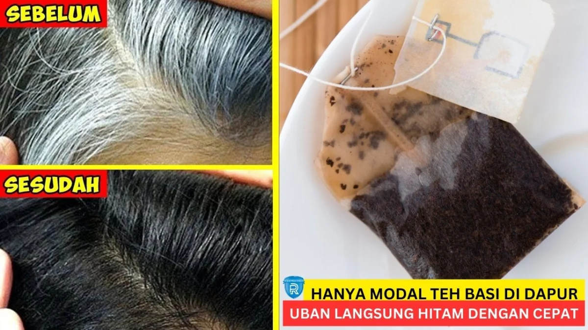 cara menghitamkan rambut beruban dengan teh basi