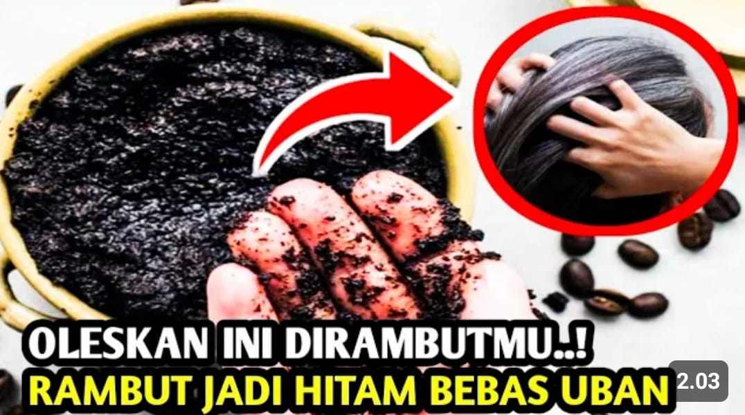 cara menghitamkan rambut dengan kopi