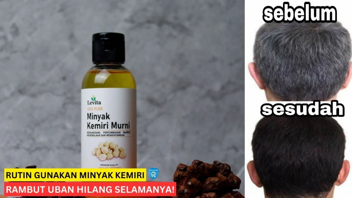 cara pakai minyak kemiri untuk rambut