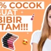 lipstik yang tidak membuat bibir hitam