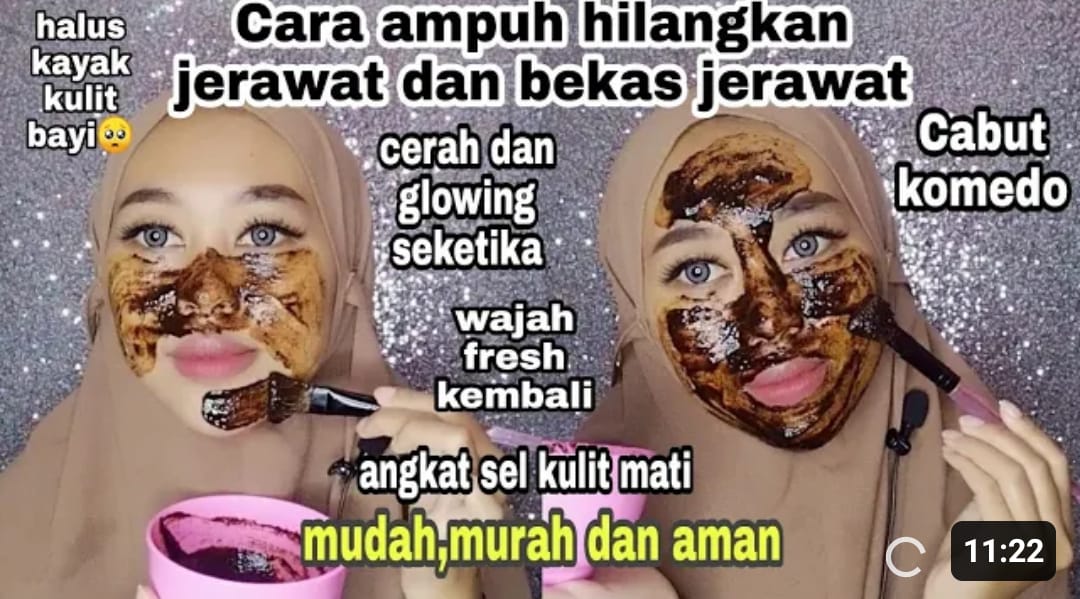 manfaat masker kopi hitam