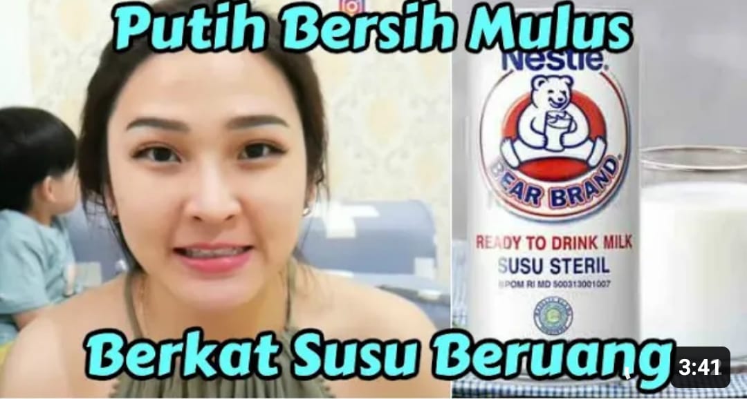 manfaat susu beruang untuk wajah