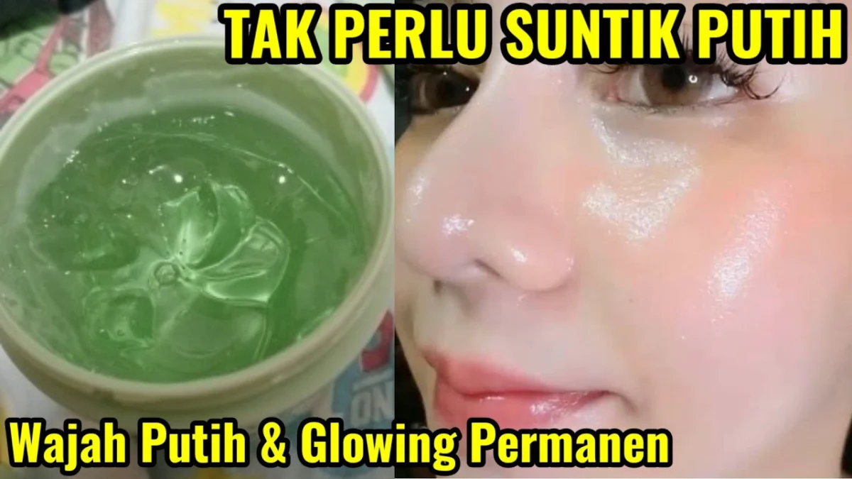 masker lidah buaya untuk wajah glowing