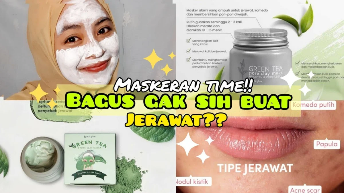 masker teh hijau untuk wajah