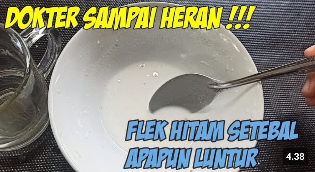 menghilangkan flek hitam tebal