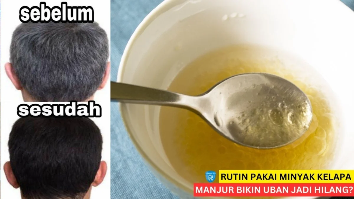 menghitamkan rambut beruban dengan minyak kelapa