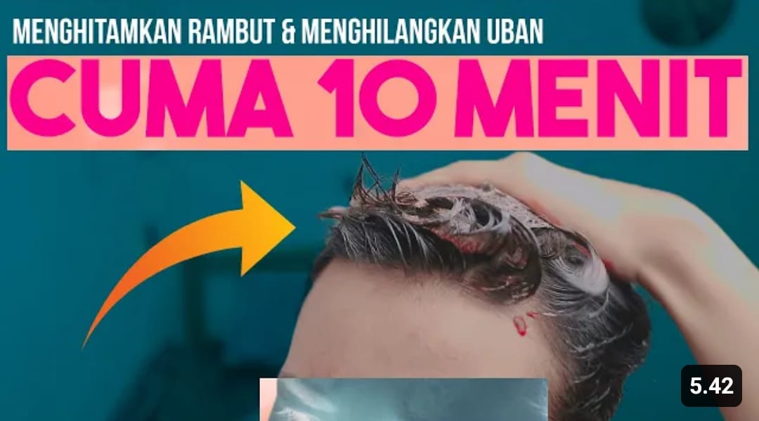 menghitamkan rambut