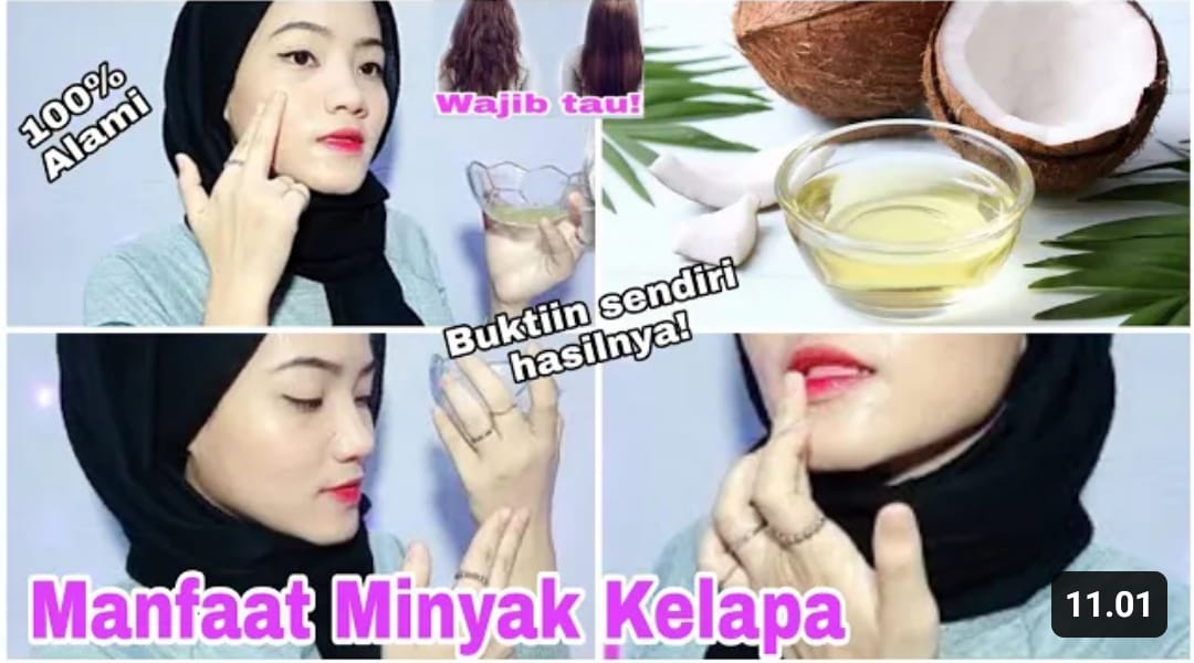 minyak kelapa untuk wajah