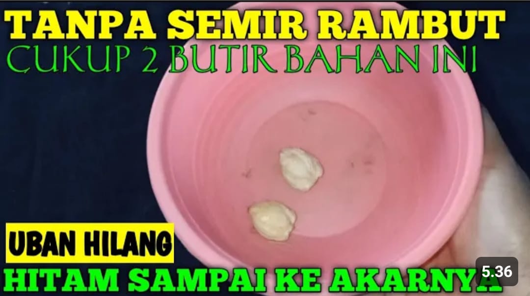 minyak kemiri untuk rambut