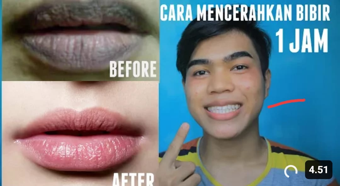 pemerah bibir hitam