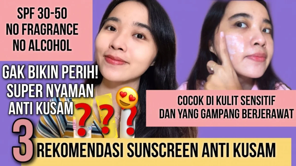 sunscreen terbaik untuk flek hitam usia 30 tahun