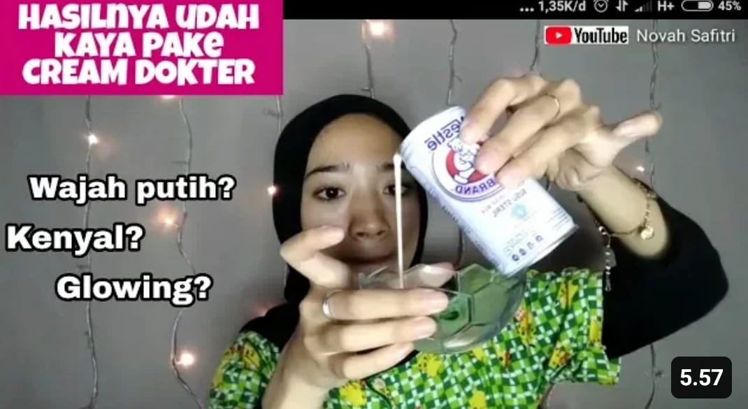 susu beruang untuk wajah