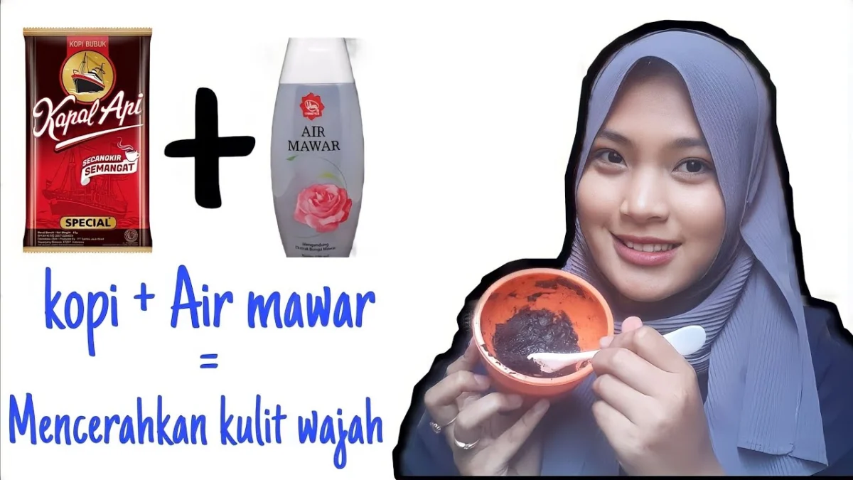 Manfaat masker kopi dan air mawar