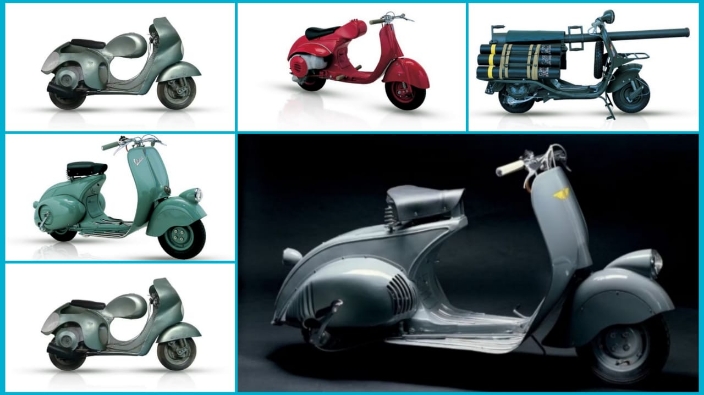 Tampilan Motor Matic Vespa Legendaris