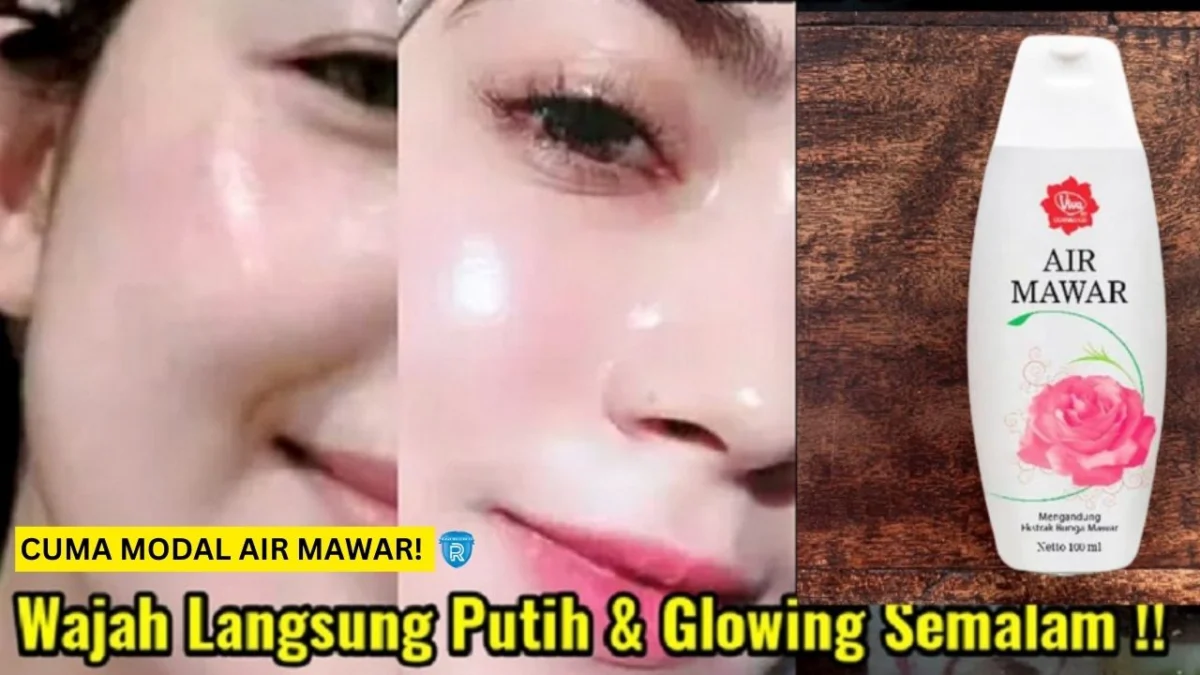 air mawar viva untuk wajah glowing