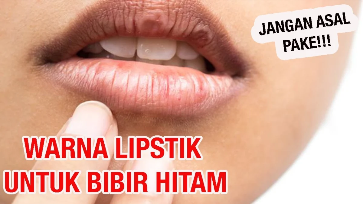 lipstik lokal untuk bibir hitam