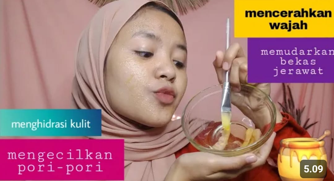 masker madu untuk wajah