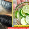 minyak zaitun dan jeruk nipis untuk rambut uban