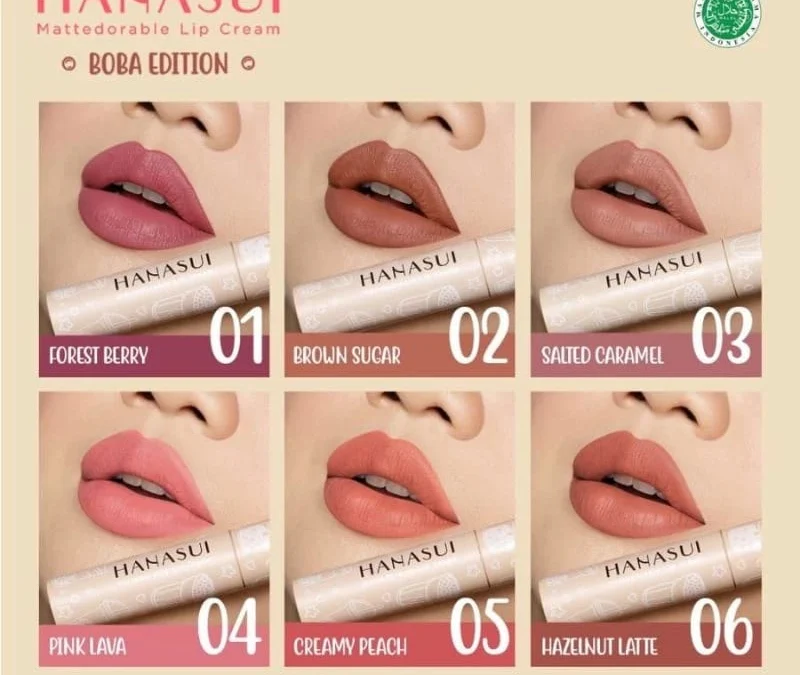 review jujur lip cream hanasui boba edition