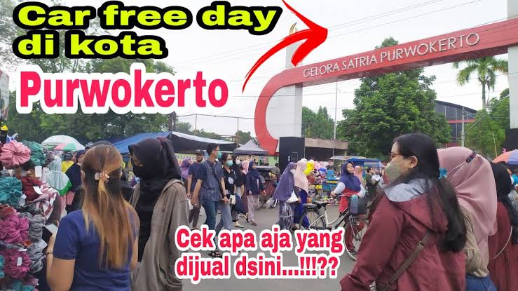 Foto Car Free Day di GOR Satria Purwokerto